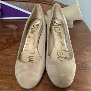 Sam Edelman size 8 tan suede heels